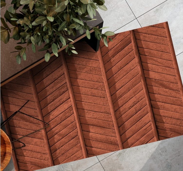 Vinil podovi efekt drva detalj drvenih dasaka - TenStickers