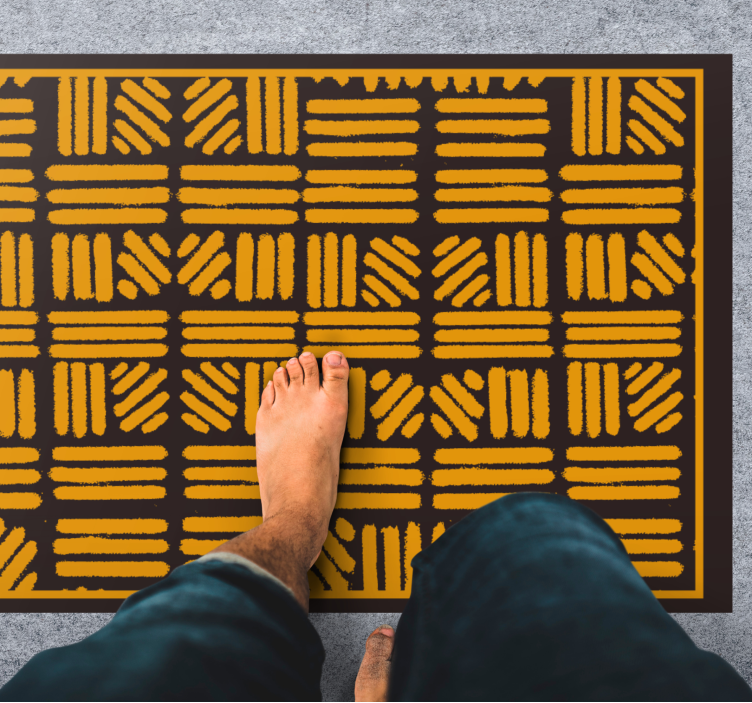 Vinil podovi etnički apstraktni geometrijski uzorak - TenStickers