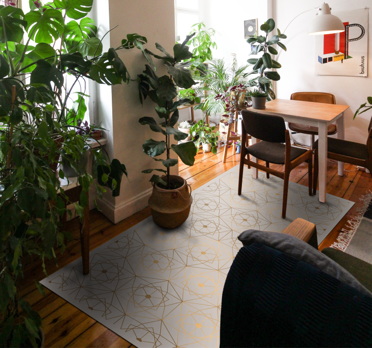 Vinil podovi geometrijski apstraktni uzorak linijaАпстрактни узор - TenStickers