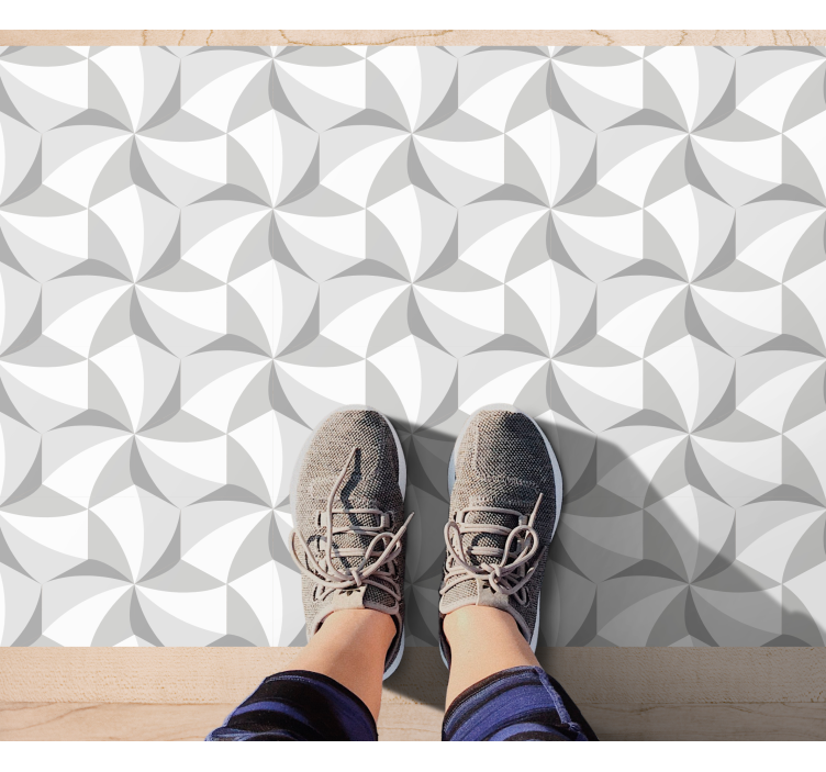 Vinil podovi geometrijski apstraktni vrtložni uzorak - TenStickers