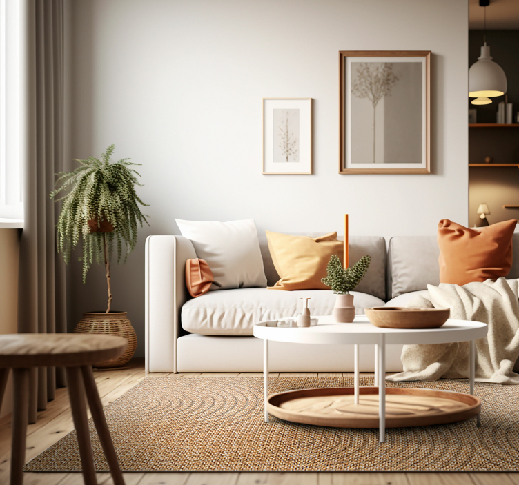 Vinil podovi geometrijski arcos efekt tkanine - TenStickers