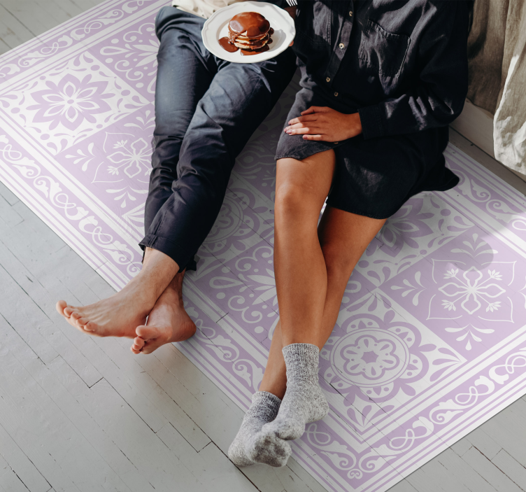 Vinil podovi za kupatilo elegancija mandale - TenStickers