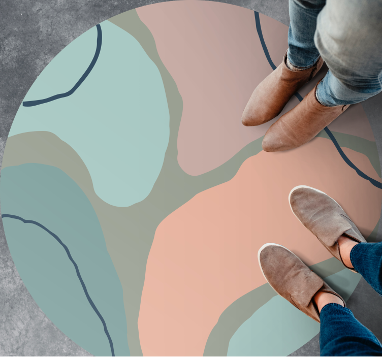 Vinil podovi minimalistički apstraktne geometrijske oblike - TenStickers