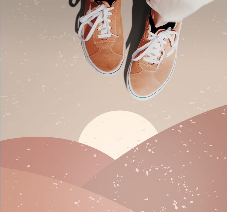 Vinil podovi minimalistički apstraktni krajolik - TenStickers