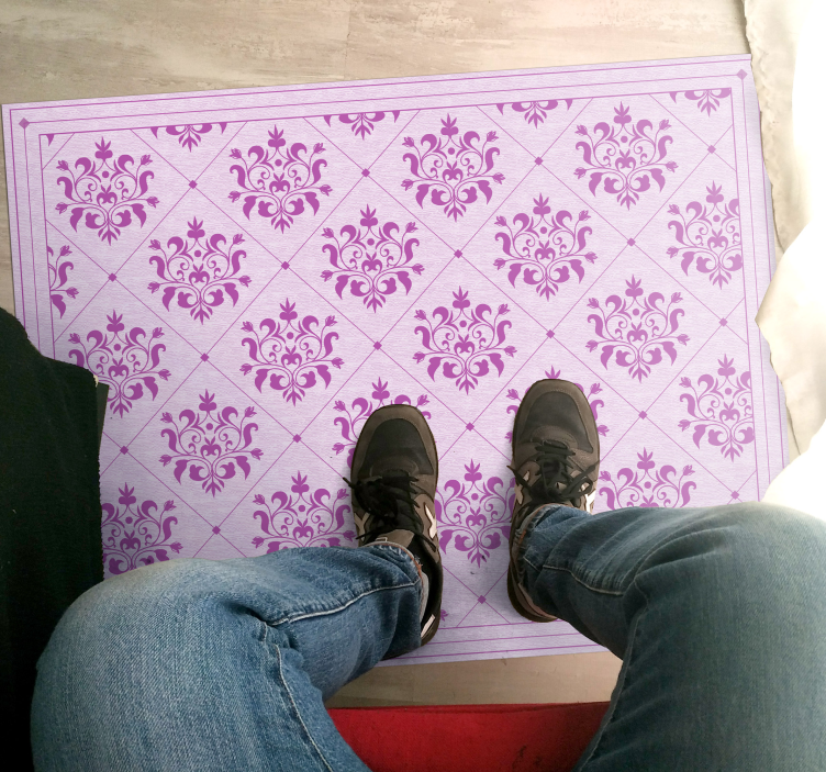 Vinil podovi berba kićeni damastni uzorak - TenStickers