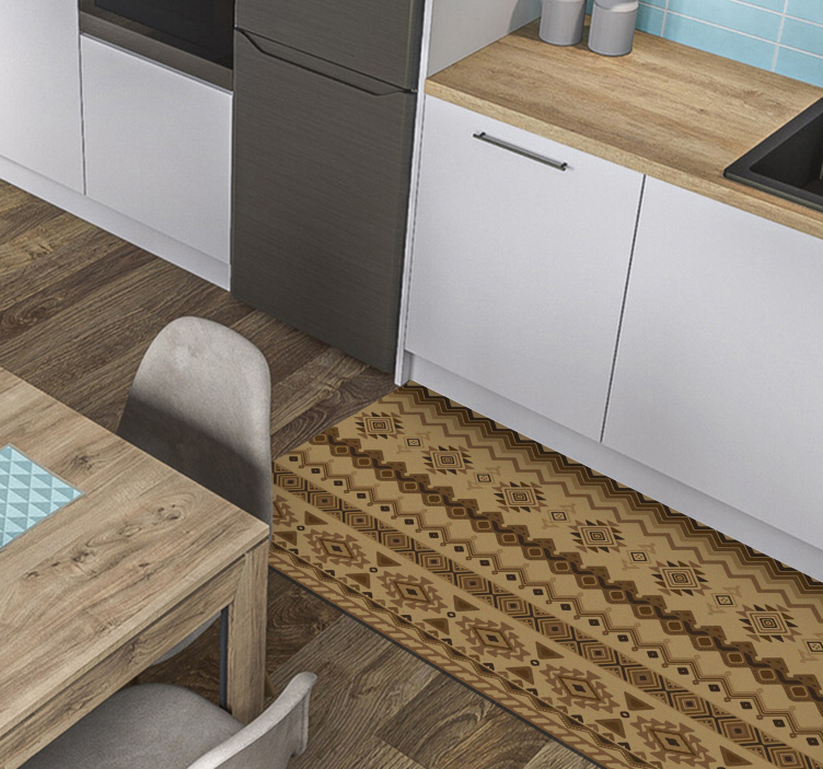 Vinil podovi etnički plemenski uzorak trkač - TenStickers