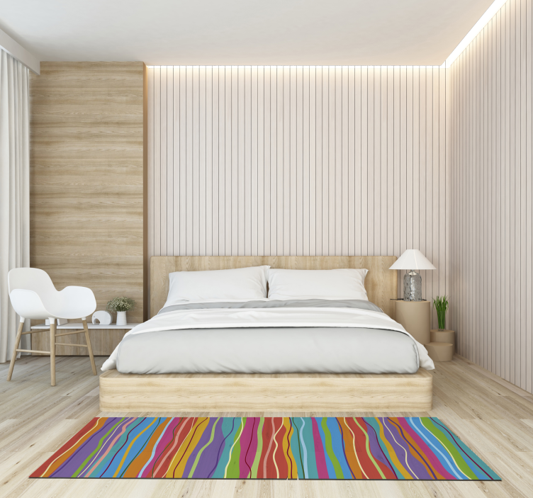 Vinil podovi prugasta šareni prugasti uzorak - TenStickers