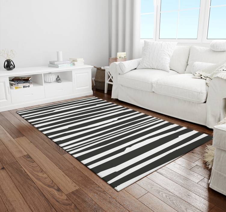 Vinil podovi prugasta striped Monochrome Design - TenStickers