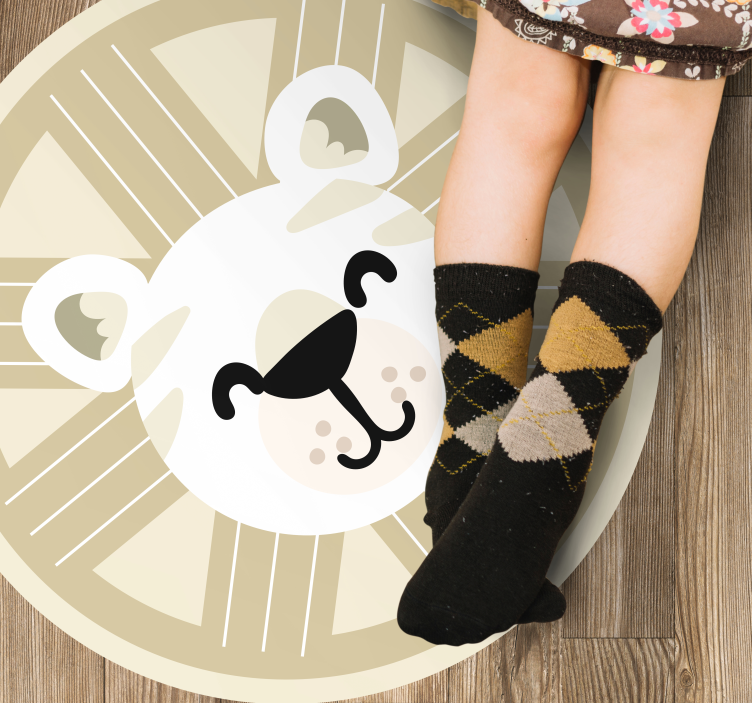 Vinil podovi rasadnici grafika nasmiješenog lava - TenStickers