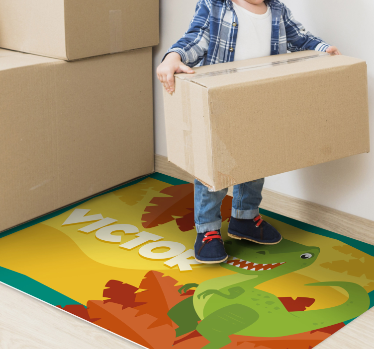 Vinil podovi s imenima personalizacija dinosaura - TenStickers