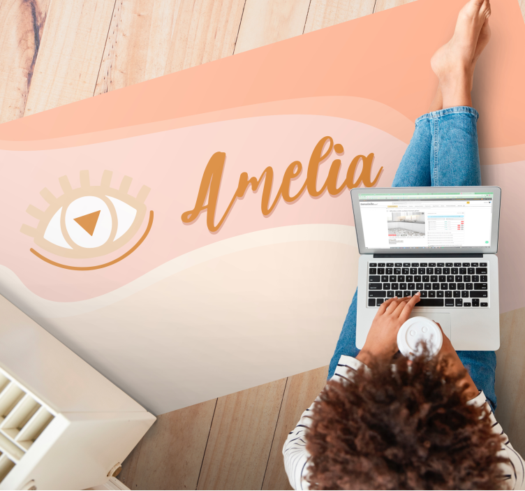 Vinil podovi s imenima prilagođeni dizajn imena oka - TenStickers