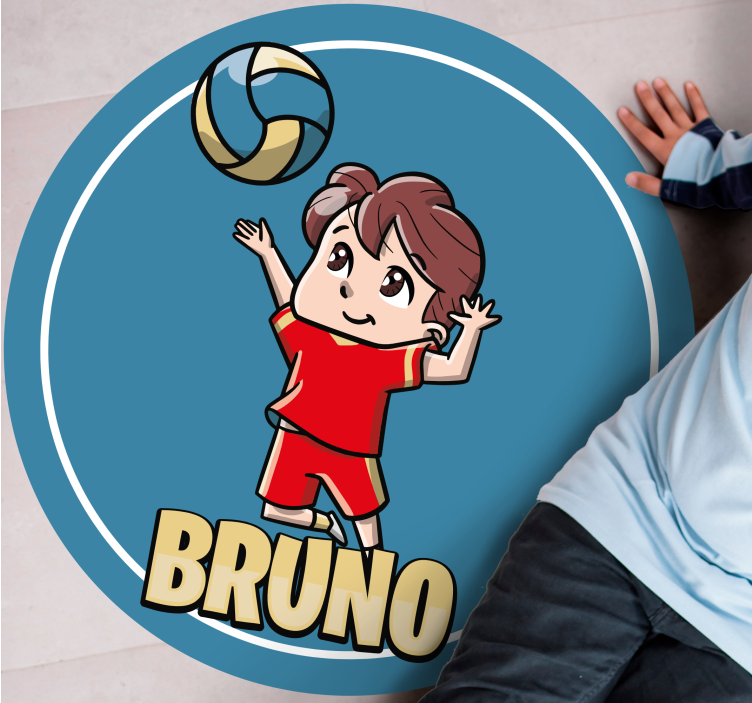 Vinil podovi s imenima prilagodljiv sport - TenStickers