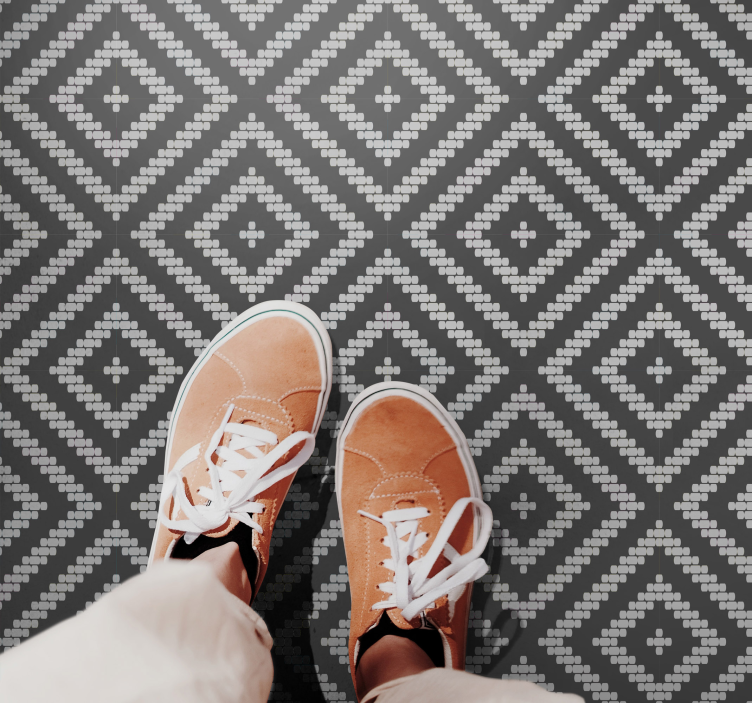 Vinil tepih sive pločice s uzorkom - TenStickers