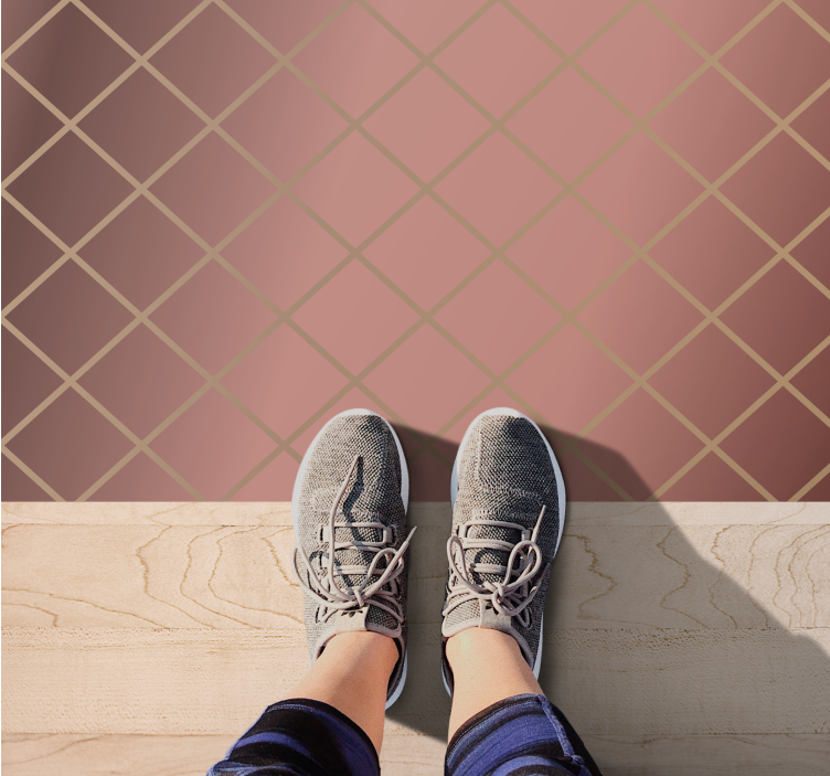 Vinil podovi moderan elegantan dijamantni uzorak - TenStickers