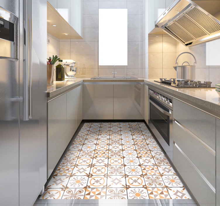 Vinil pločice kićeno šaranim - TenStickers