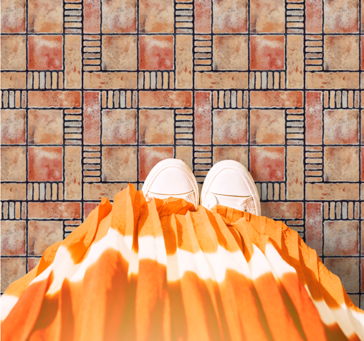 Vinil pločice križno šrafirani uzorci - TenStickers