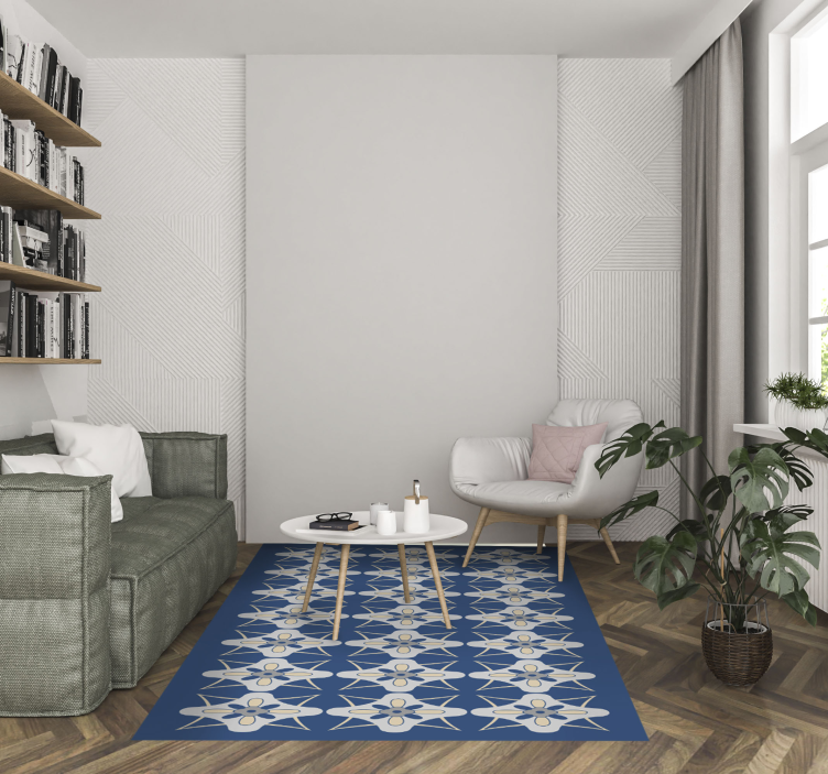 Vinil pločice sastav cvjetnih pločica - TenStickers