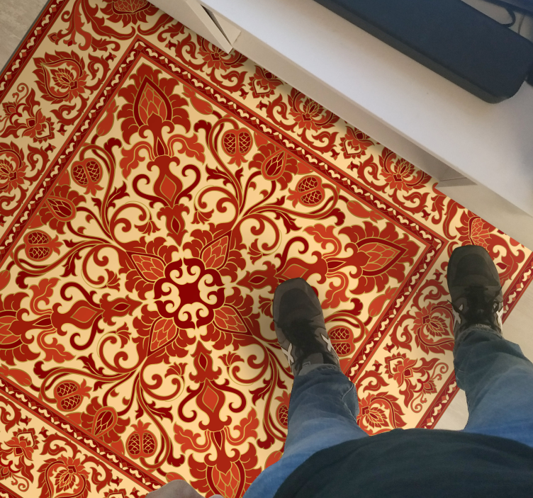 Vinil podovi berba kićeno barokno nadahnuće - TenStickers