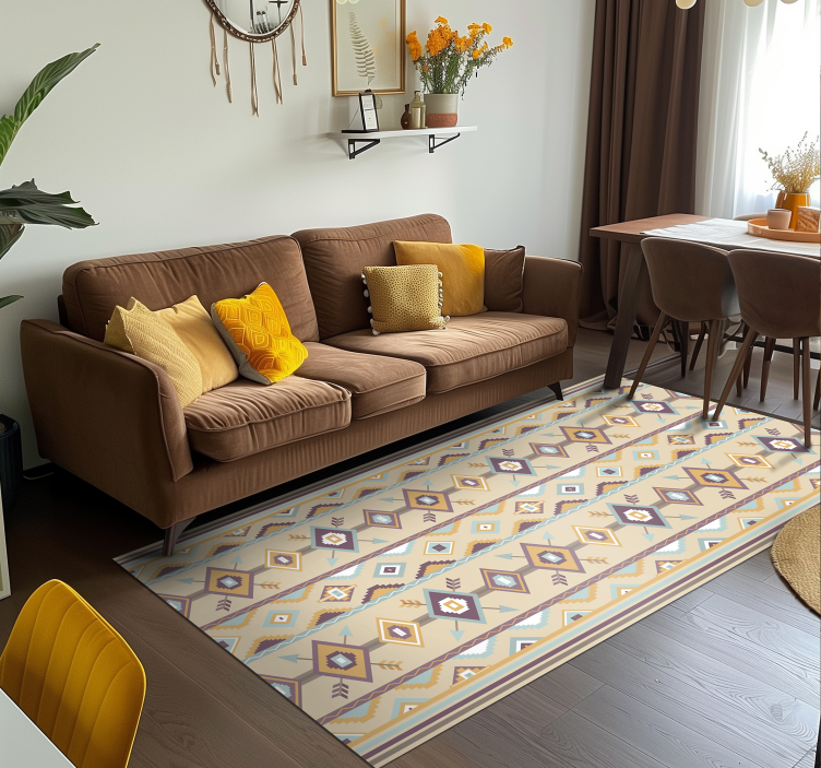 Vinil podovi bež etnički berberski - TenStickers