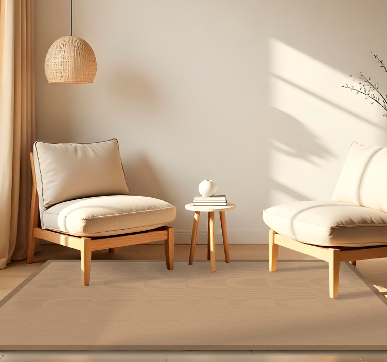 Vinil podovi blagovaonica izgled obične jute - TenStickers