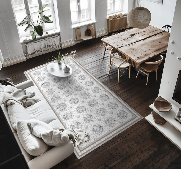 Vinil podovi blagovaonica marokanski svijetlo sivi dizajn - TenStickers