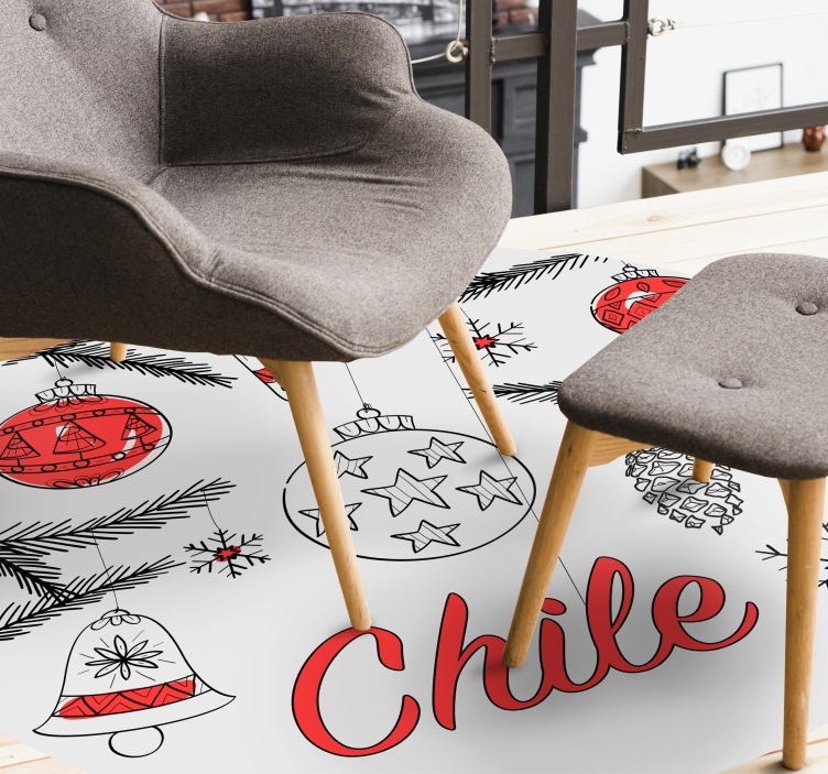 Vinil podovi Božić čile božićni ukras - TenStickers