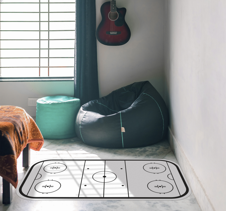 Vinil podovi igre klizalište za hokej na ledu - TenStickers