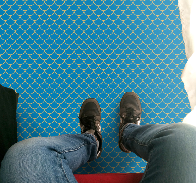 Vinil podovi ceste uzorak nazubljene vode - TenStickers