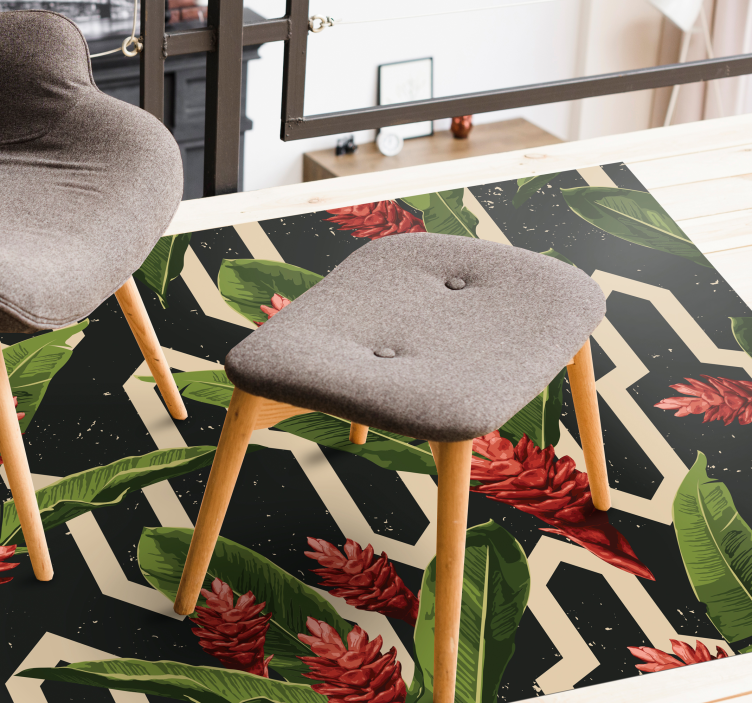 Vinil podovi cvijeće i biljke botanički geometrijski - TenStickers