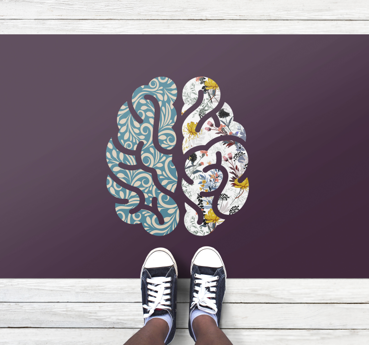 Vinil podovi cvijeće i biljke botanički yin yang - TenStickers