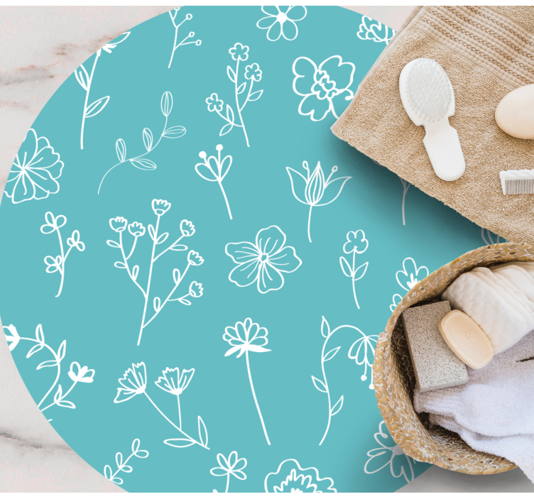 Vinil podovi cvijeće i biljke elegantne ilustracije - TenStickers