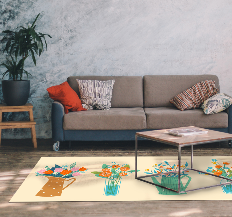 Vinil podovi cvijeće i biljke cvjetni središnji ukras - TenStickers