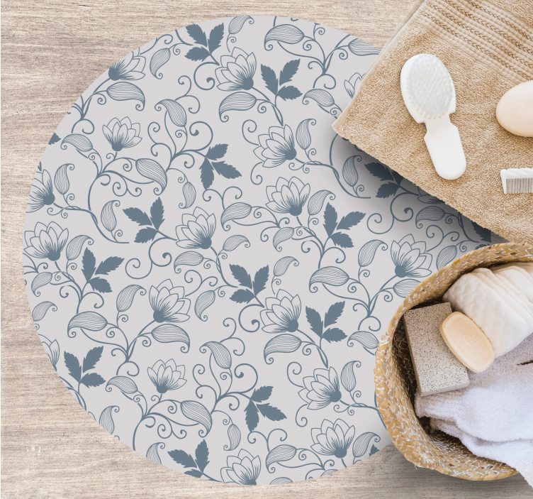 Vinil podovi za kupatilo cvjetni mir - TenStickers