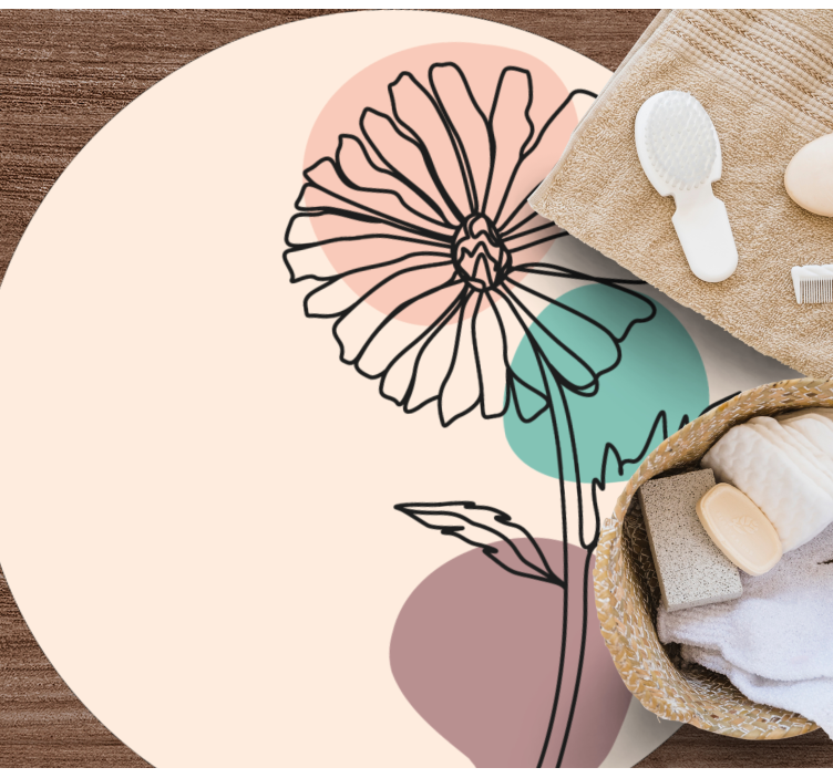 Vinil podovi cvijeće i biljke elegantna cvjetna silueta - TenStickers