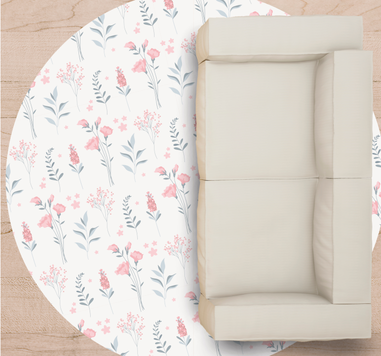 Vinil podovi cvijeće i biljke kompozicija s cvjetnim uzorkom - TenStickers