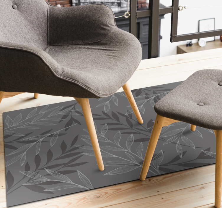 Vinil podovi cvijeće i biljke lisnatu siluetu - TenStickers