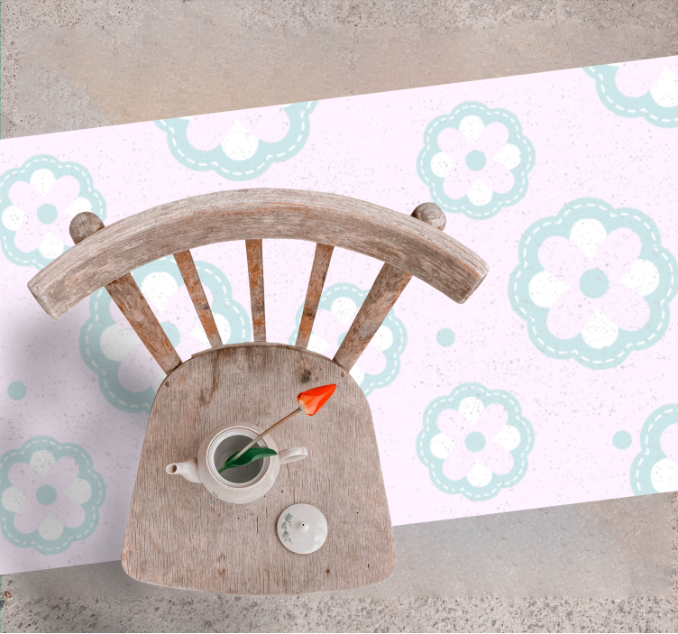 Drugi vinil podovi nježni cvjetni motiv - TenStickers