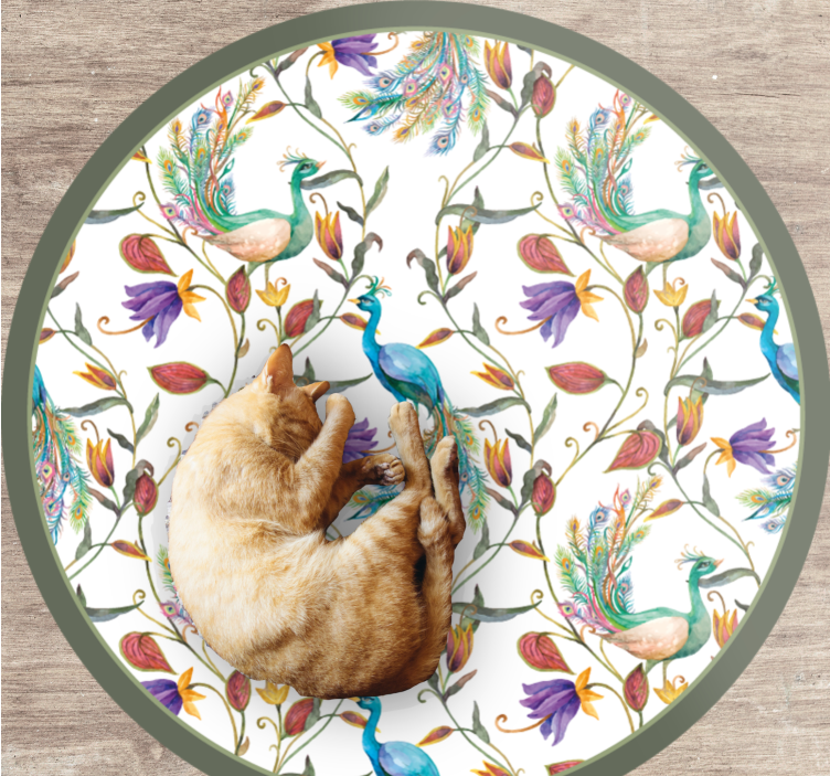 Vinil podovi cvijeće i biljke prekrasni cvjetovi pauna - TenStickers