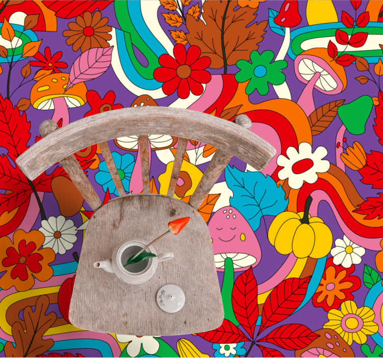 Vinil podovi cvijeće i biljke šareni cvjetni dizajn - TenStickers