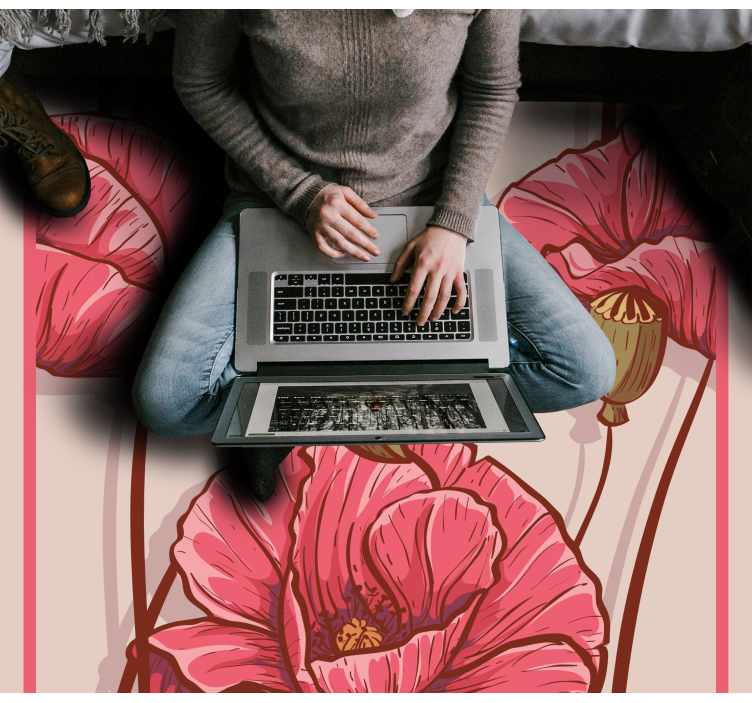 Vinil podovi cvijeće i biljke stilski cvjetni dizajn - TenStickers