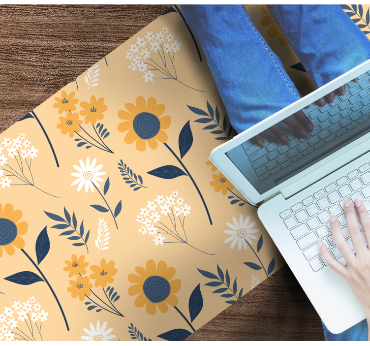 Vinil podovi cvijeće i biljke veseli botanički aranžman - TenStickers