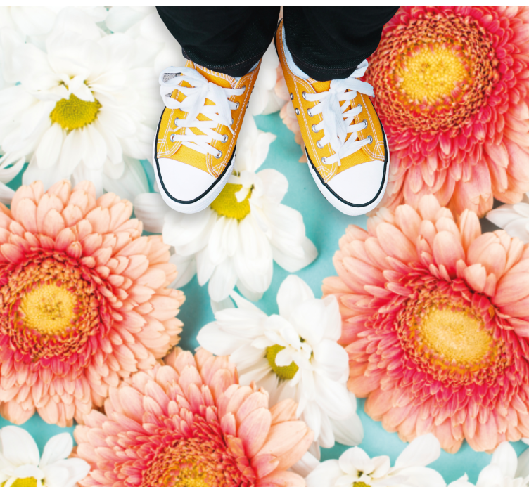 Vinil podovi cvijeće i biljke živahan cvijet - TenStickers