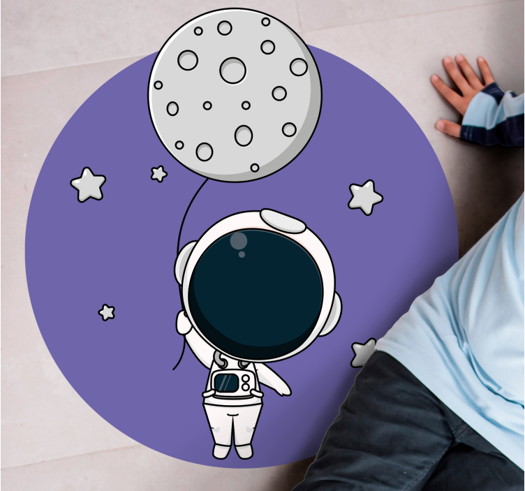 Drugi vinil podovi astronaut s balonom - TenStickers