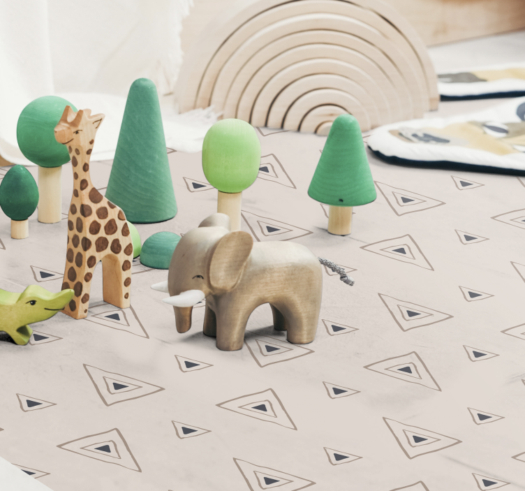 Vinil podovi rasadnici elegantni trokutasti uzorak - TenStickers