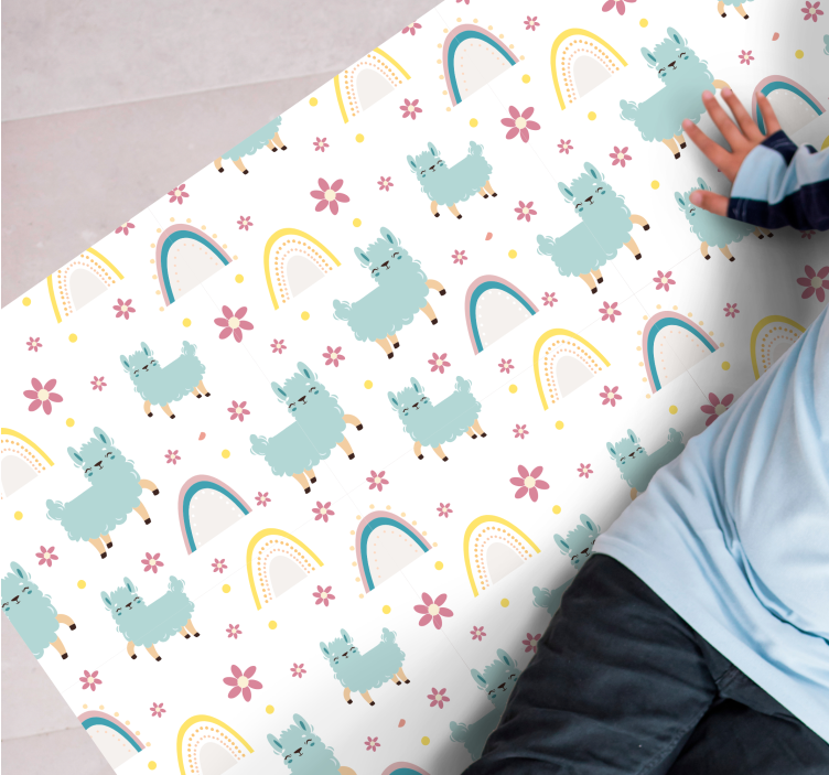 Drugi vinil podovi duga i lame - TenStickers