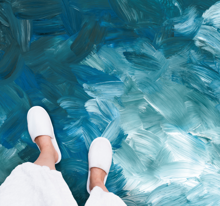 Vinil podovi druge teksture oceanijski potezi četke - TenStickers