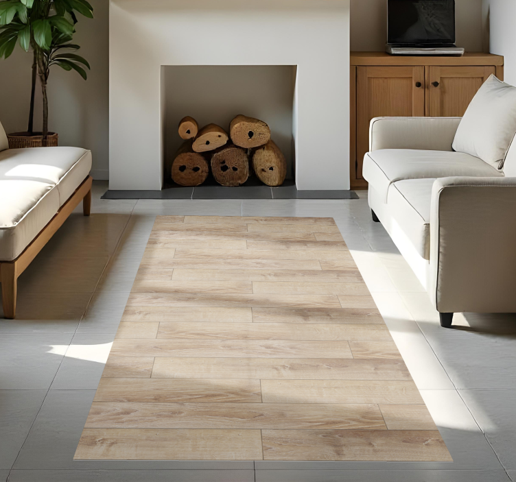 Vinil podovi efekt drva bež parket - TenStickers