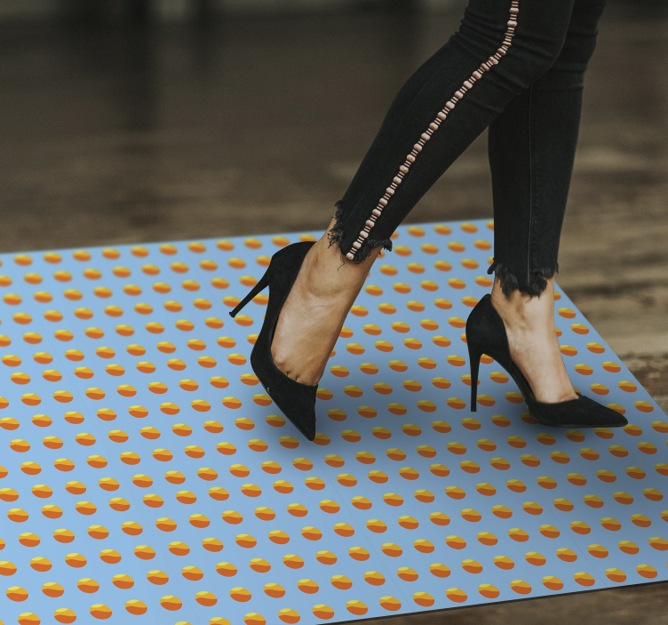 Vinil podovi efekt drva sunshine naranče uzorak - TenStickers