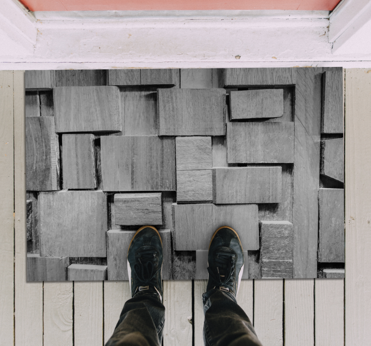 Vinil podovi efekt drva teksturirani blokovi - TenStickers