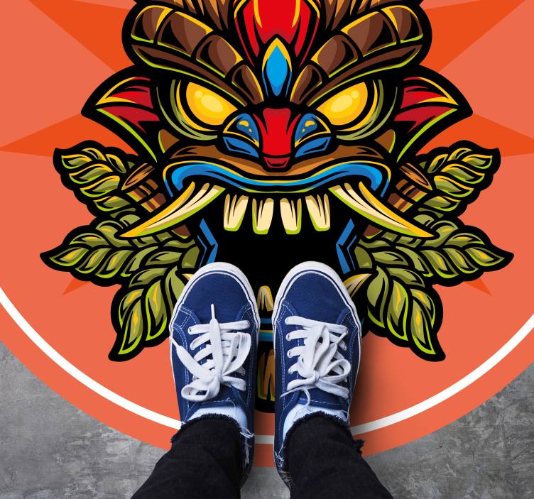 Vinil podovi tinejdžeri tiki maska - TenStickers